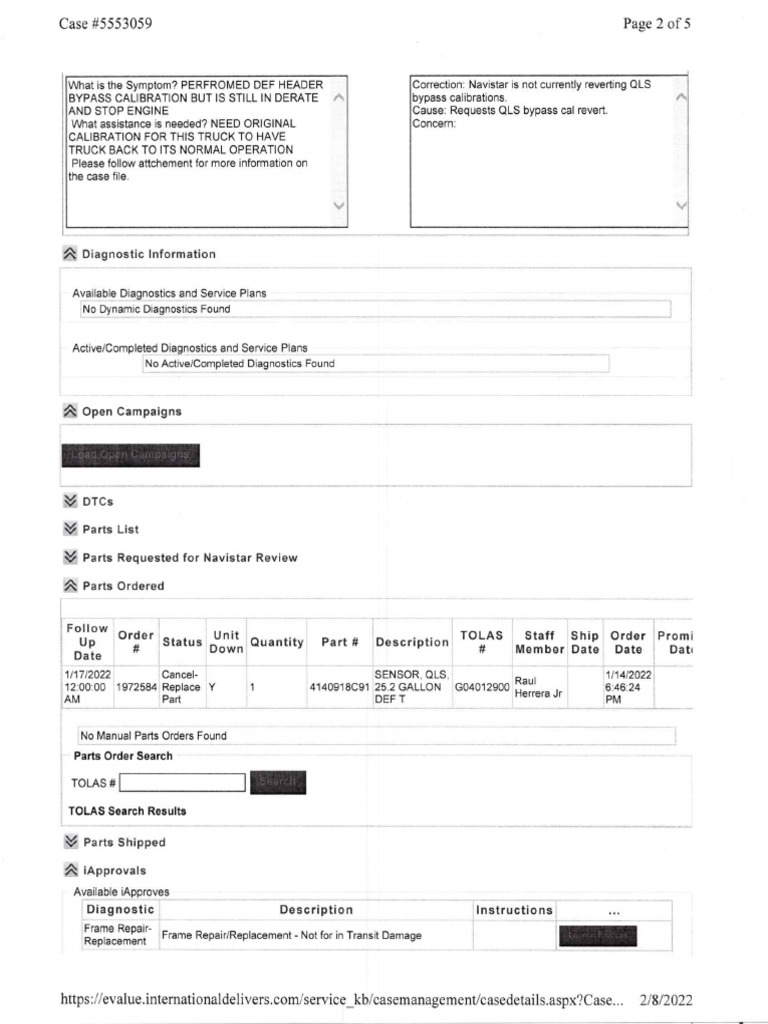 Navistar Case File | PDF