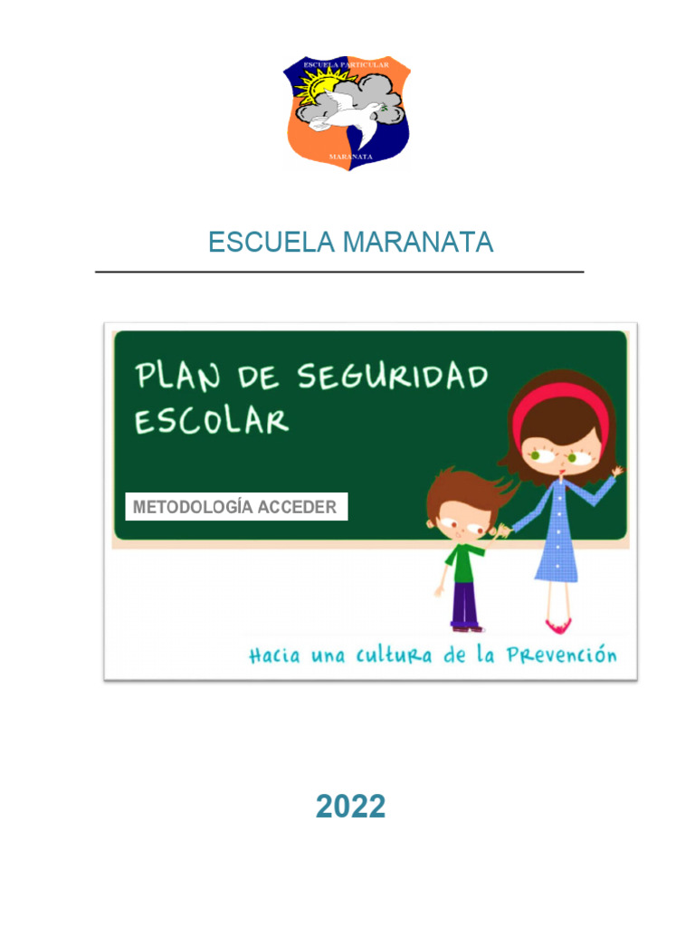 Plan de Seguridad Escolar 2022 | PDF | Maestros | Escuelas