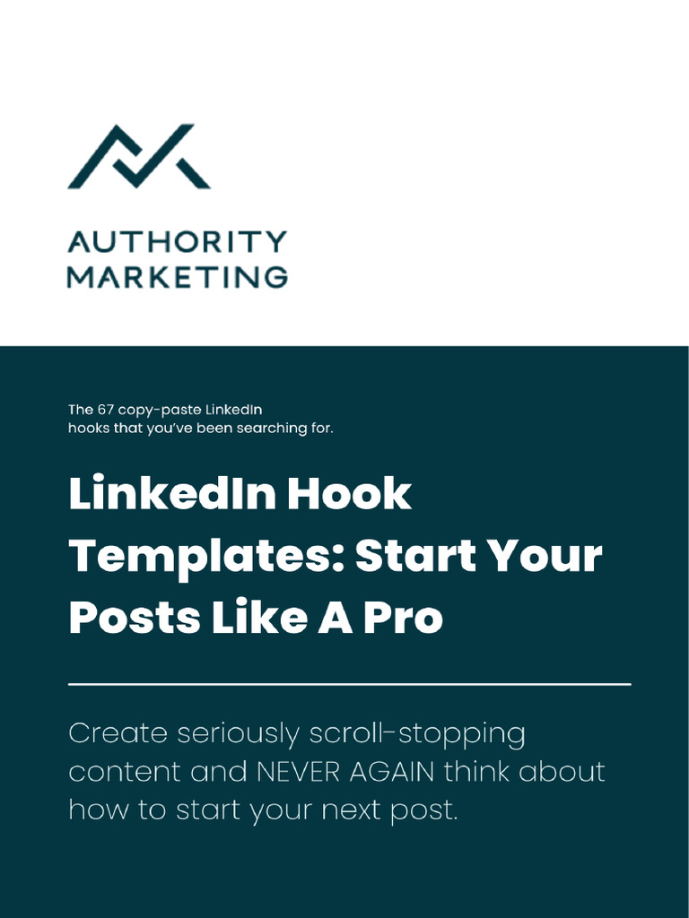 LinkedIn Hook Templates for Success | PDF | Linked In