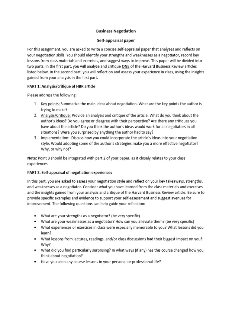 Writing Paper Guidelines