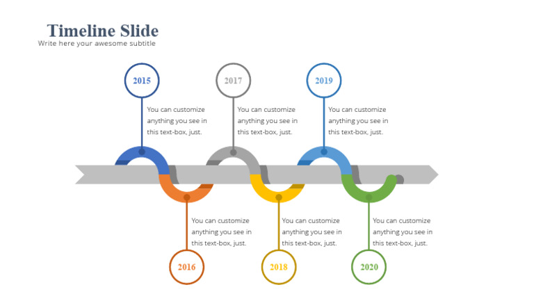 Customizable Timeline Slide Template | PDF
