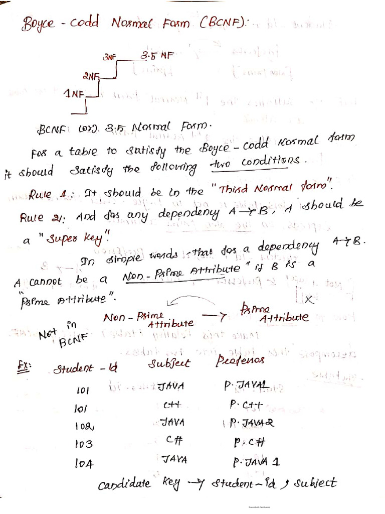 BCNF& Decomposition, Mapping Cordinality | PDF
