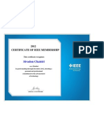 CERTIFICATE OF IEEE MEMBERSHIP