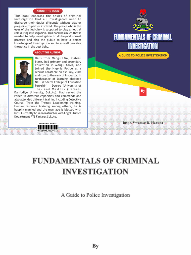 Guide to Effective Police Investigations | PDF