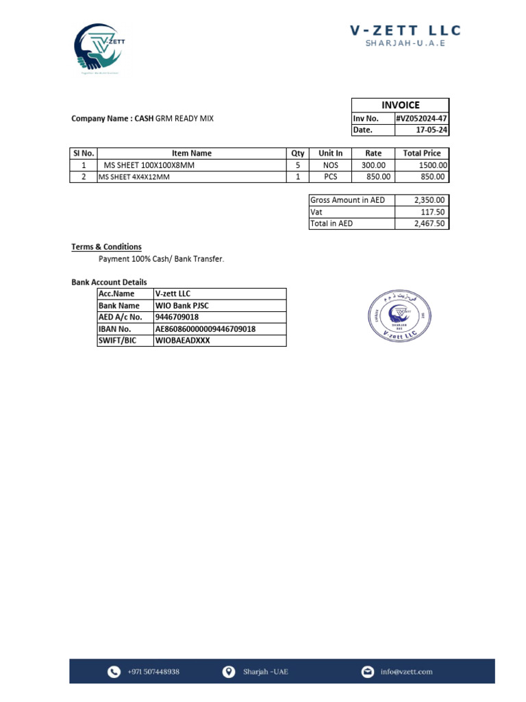 VZ052024-47-GRM Ready Mix-May-2024 | PDF
