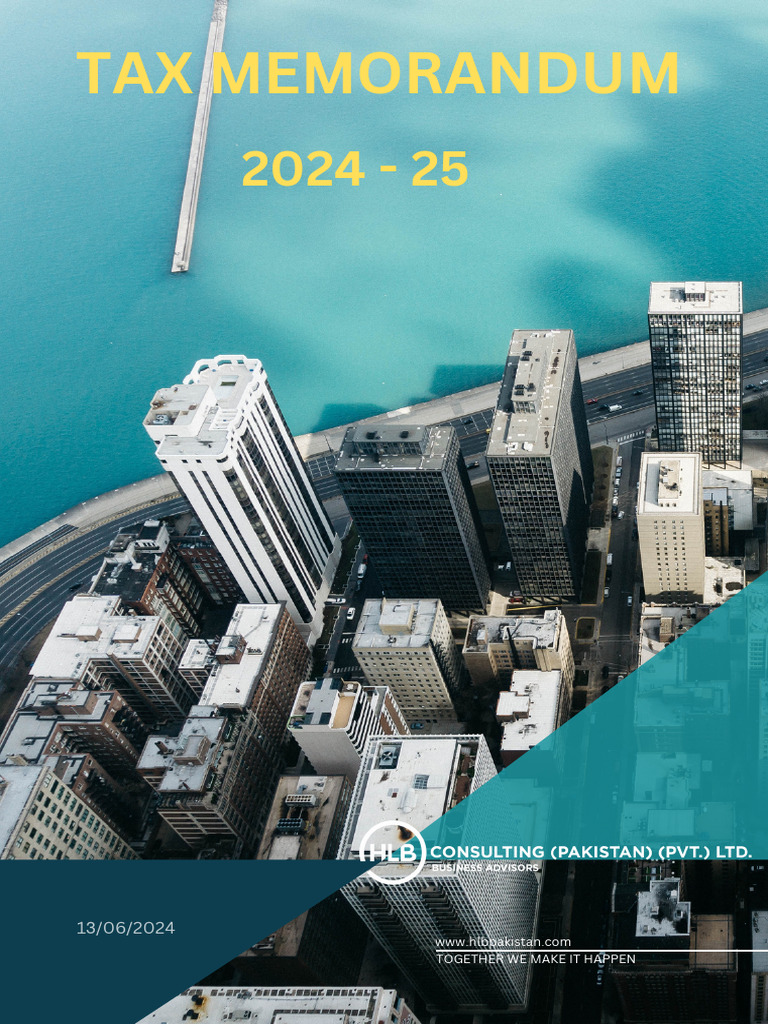 Tax Memorandum 2024 25 PDF Taxes Capital Gains Tax