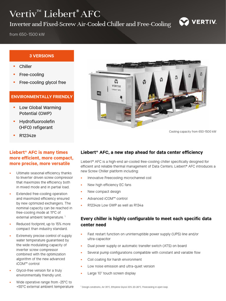 Liebert Afc Ds en Emea Rev0 03.2020 | PDF | Sustainable Technologies ...