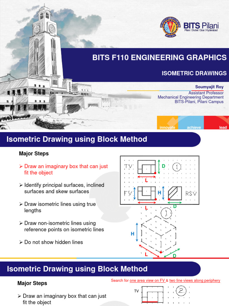 Isometric Drawing Techniques in Engineering | PDF | Shape | Classical ...