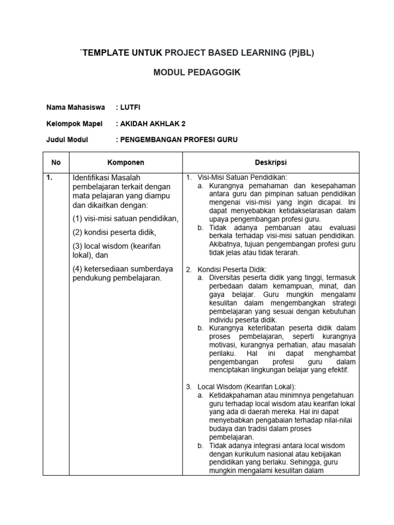 Tantangan Pengembangan Profesi Guru | PDF | Karier & Perkembangan ...