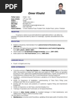 Omer's CV