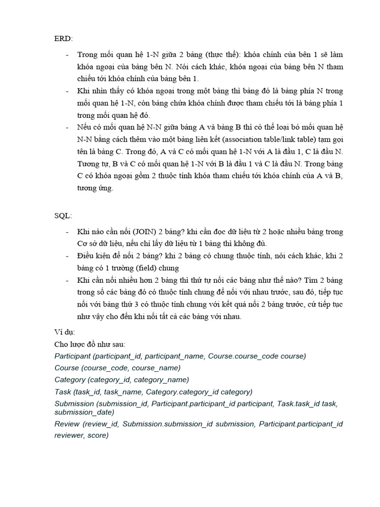 Review 2 - ERD - More About SQL | PDF