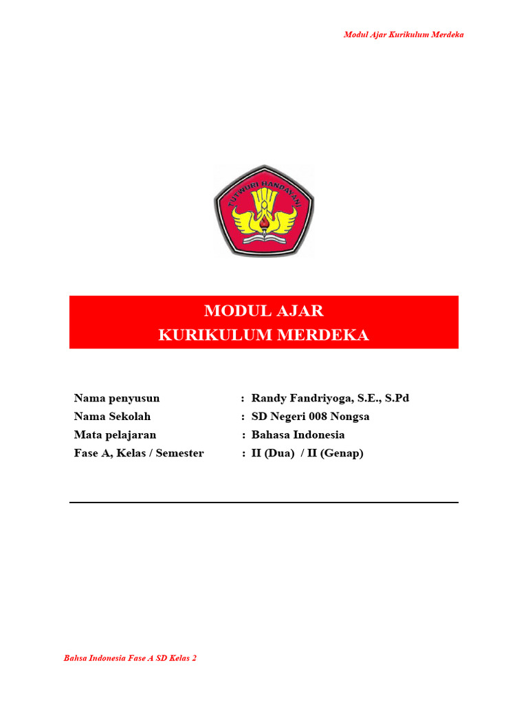 Modul Ajar Kelas 2 Kurikulum Merdeka | PDF | Karier & Perkembangan