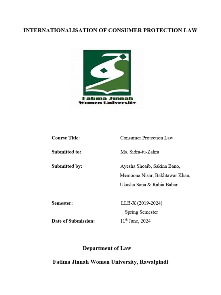 Law Students' Guide to Global Consumer Protection | PDF | Consumer ...