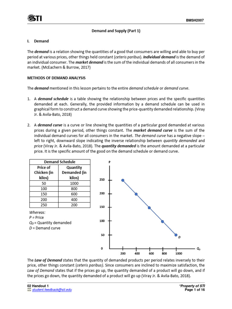 Demand and Supply Analysis Overview | PDF | Demand | Economic Equilibrium