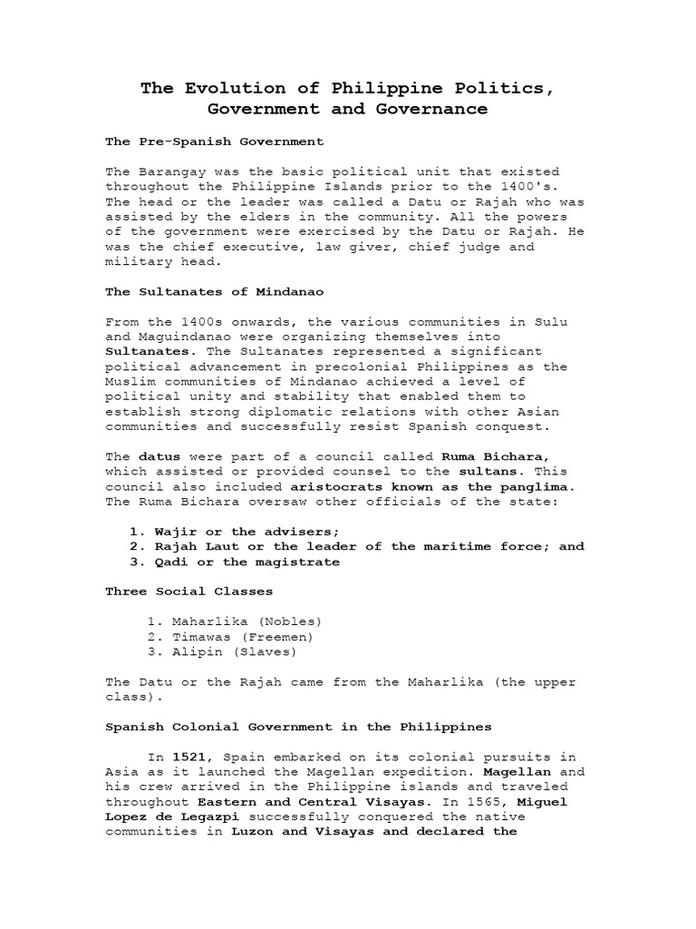The Evolution Of Philippine Politics Pdf Corazon Aquino Philippines