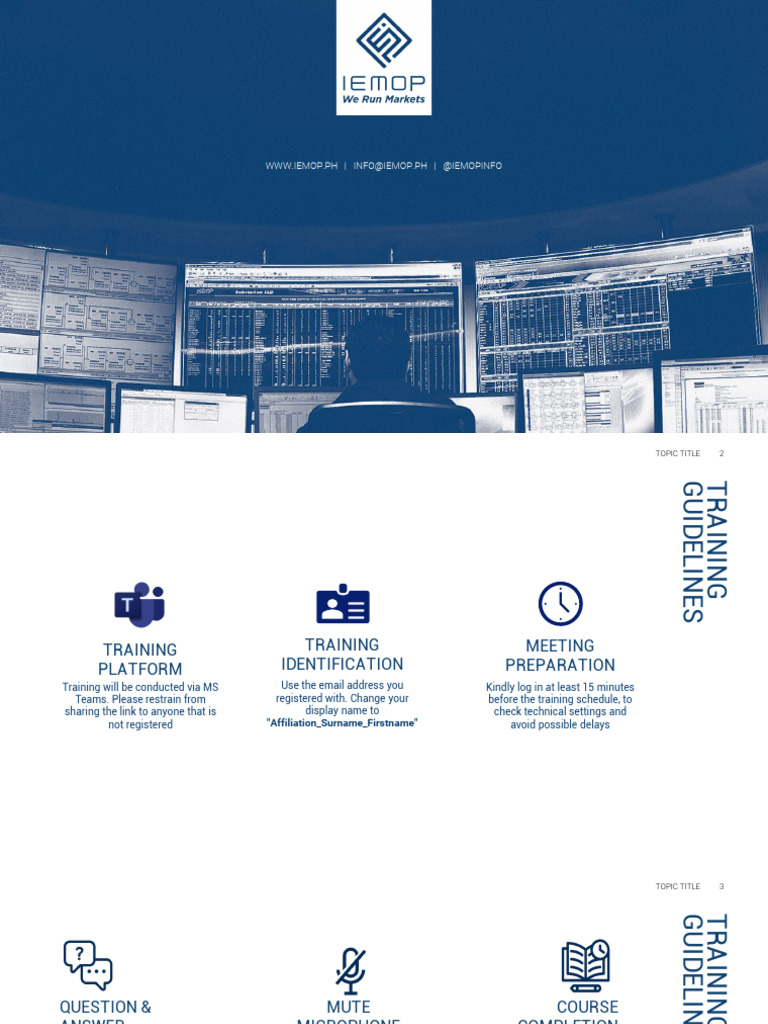WESM Training Guidelines and Overview | PDF | Market (Economics ...