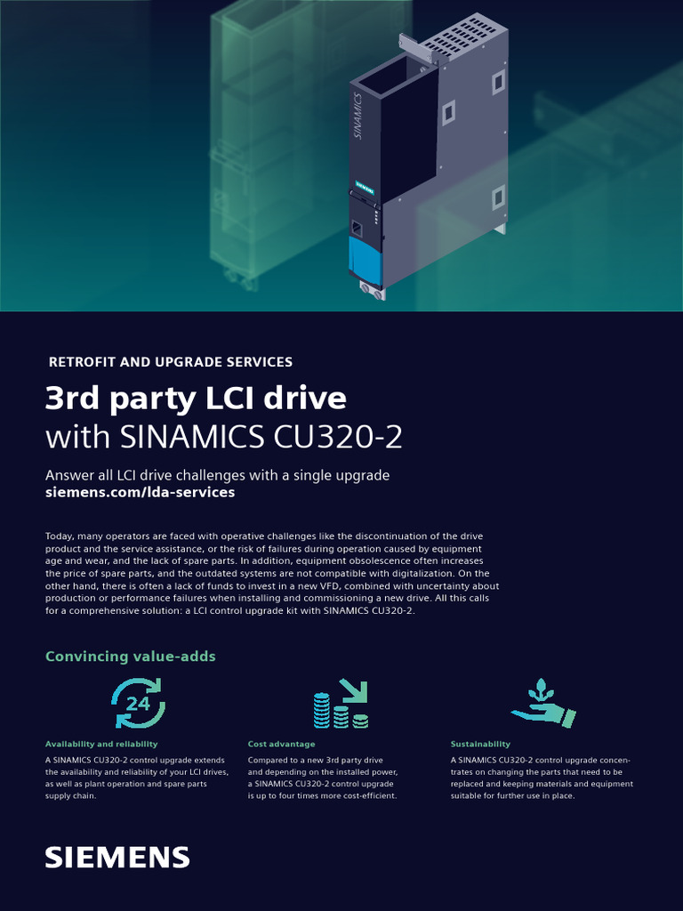 SINAMICS CU320-2 Upgrade Solutions | PDF | Reliability Engineering ...