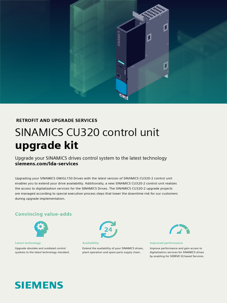 SINAMICS CU320-2 Upgrade Guide | PDF | Siemens | Computing