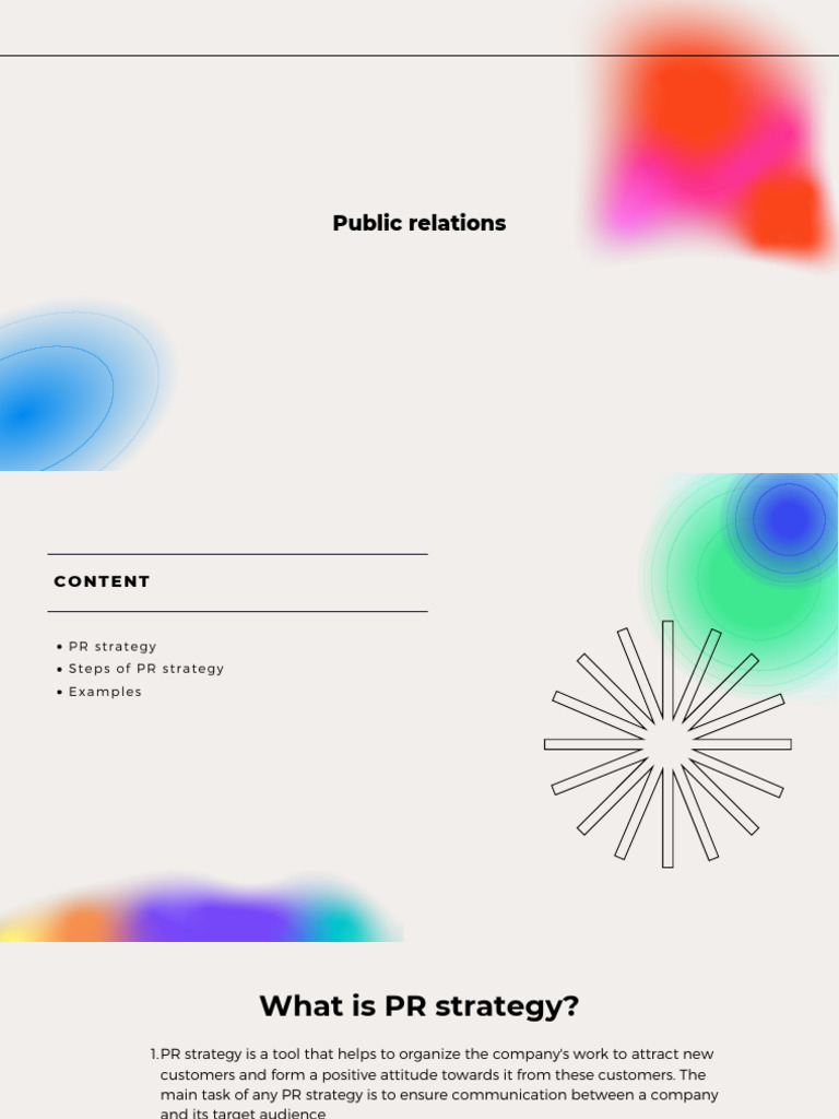 PR Strategy l3 | PDF | Public Relations | Strategic Management