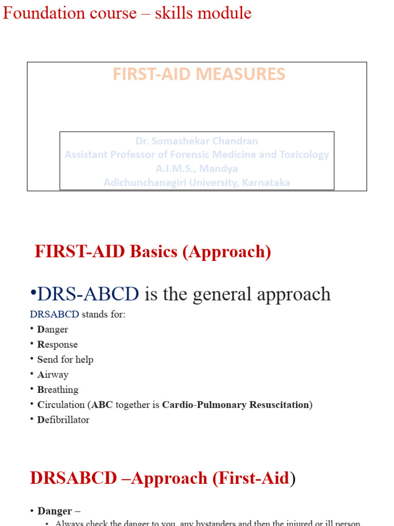 Essential First Aid Techniques Guide | PDF | Cardiopulmonary ...