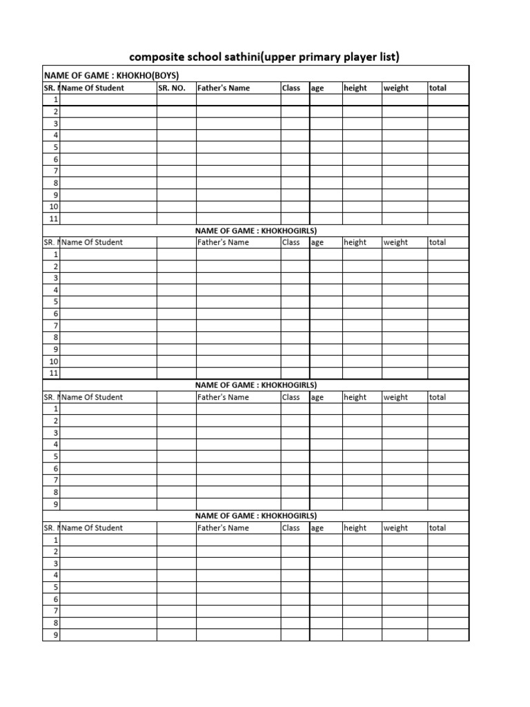 Favorite Games List Maker
