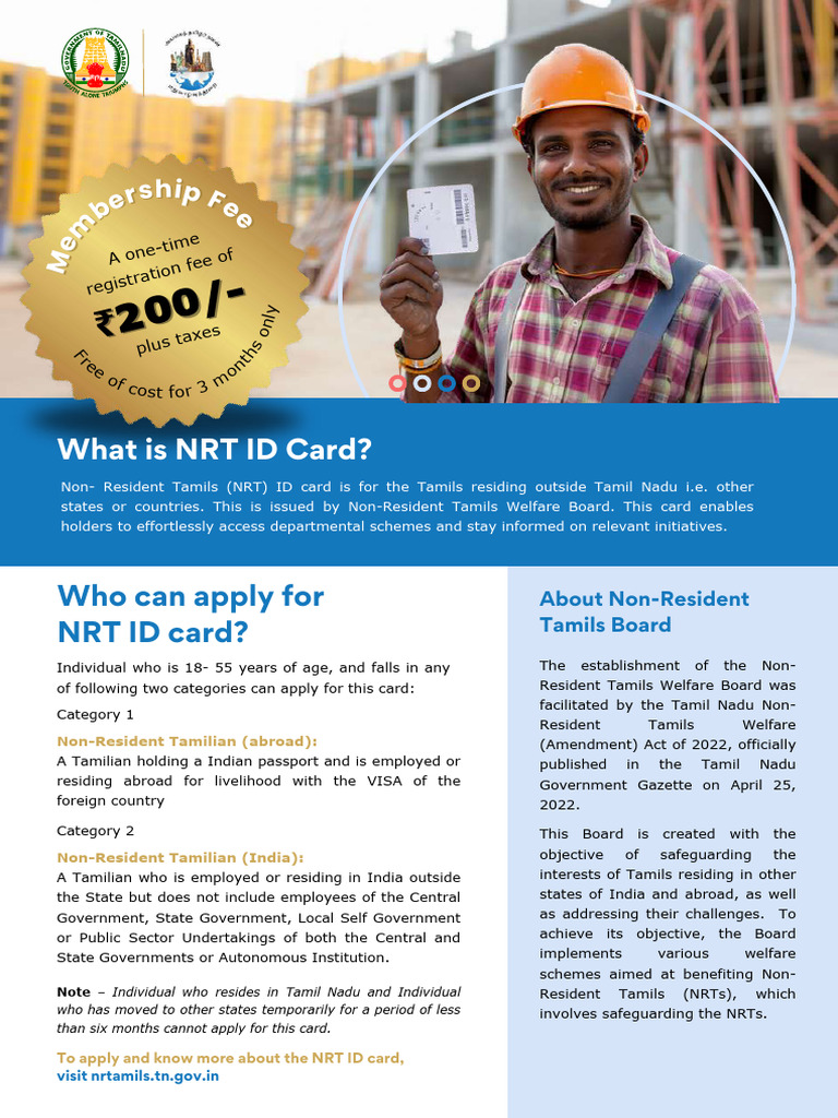 NRT ID Card Application Guide | PDF | Identity Document | Government ...