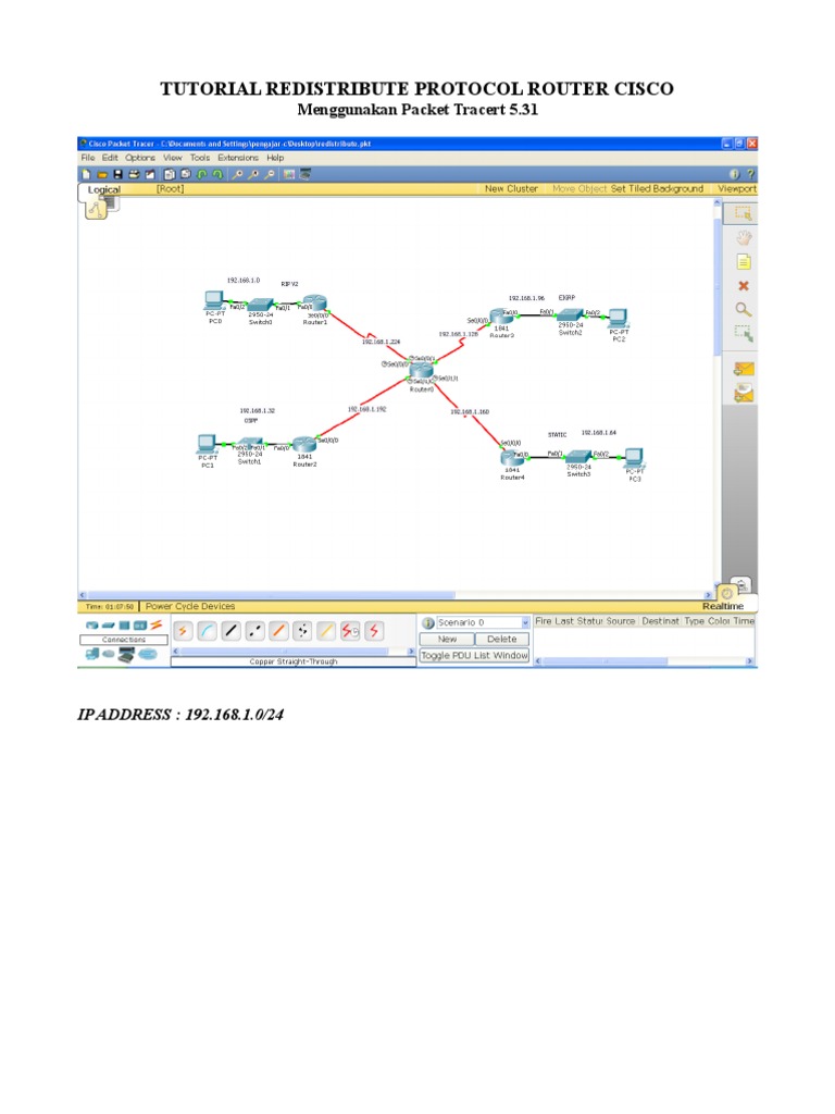 Cisco Router Redistribution Tutorial | PDF | Technology & Engineering