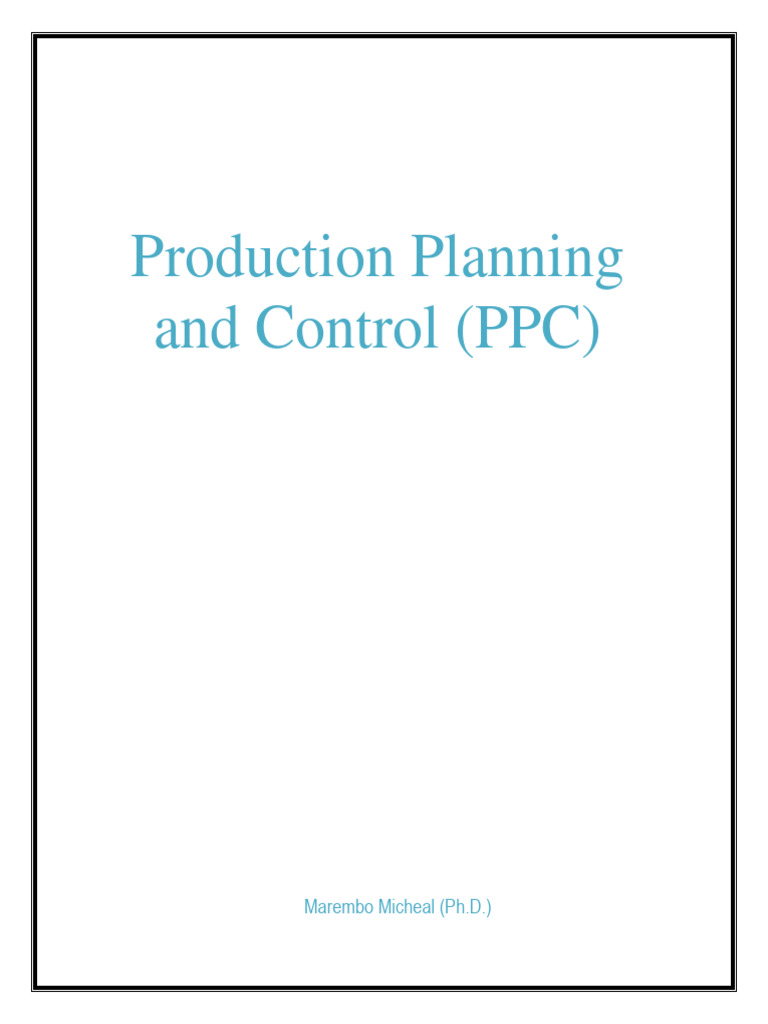 PRODUCTION PLANNING AND CONTROL-Book 2 | PDF | Forecasting | Inventory