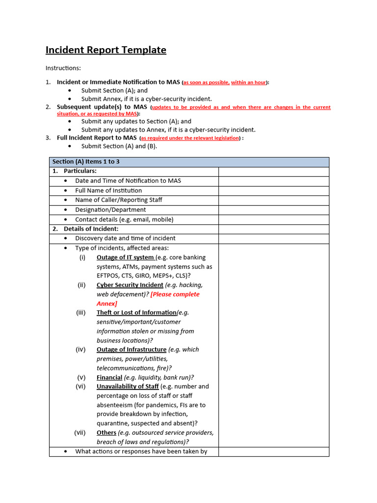 Incident Report Template 10 | PDF | Computer Security | Security