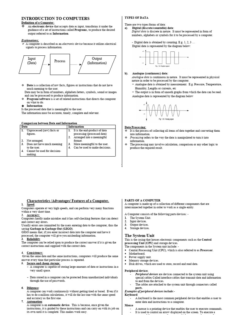f1 Intro To Comp 001 | PDF | Personal Computers | Mainframe Computer