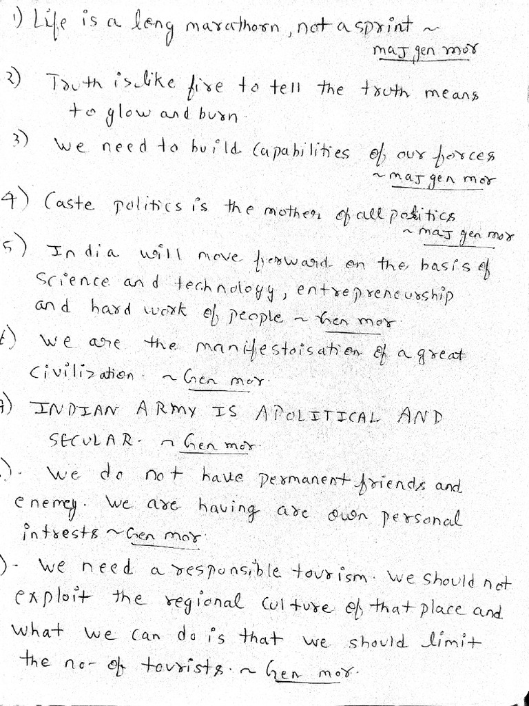 Punch Lines by Maj Gen Yash Mor Sir PDF