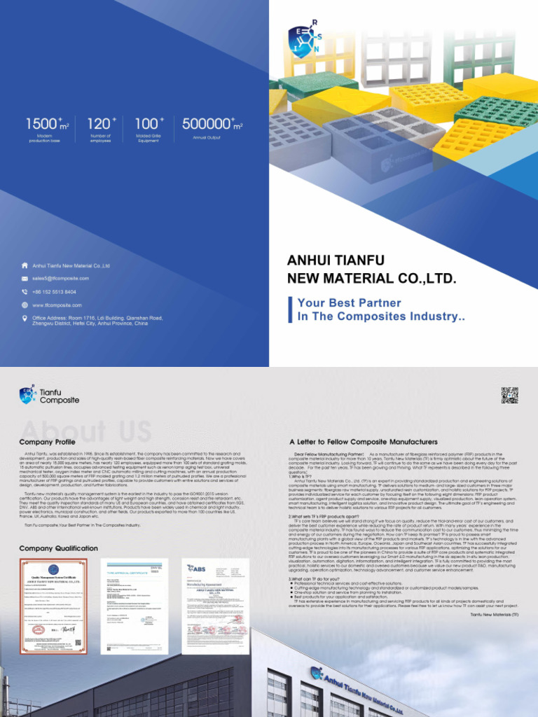 Tianfu FRP Grating Catalog | PDF