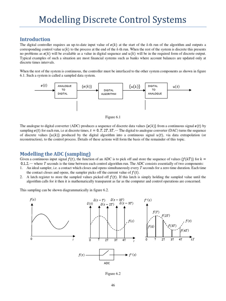 06 Modelling Discrete Control Systems | PDF | Analog To Digital ...