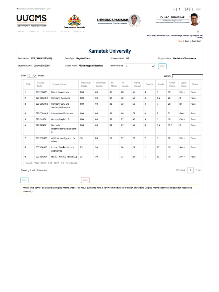 UUCMS - Unified University College Management System | PDF | Academia