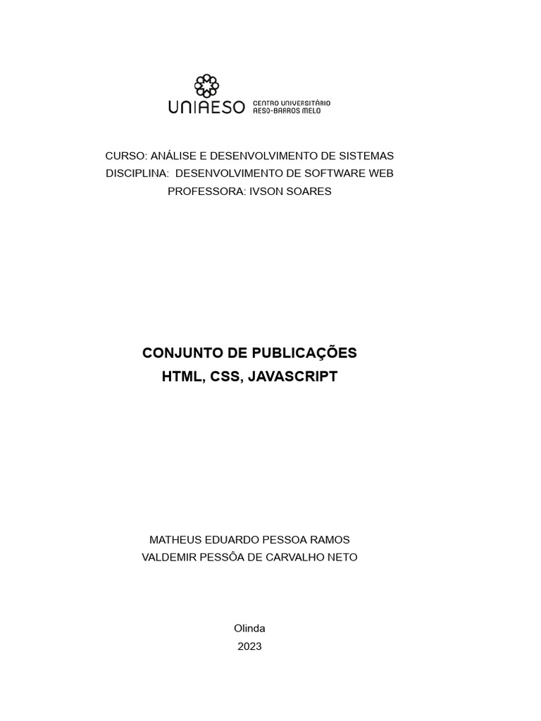 Conjunto de publica es html css javascript pdf rede mundial de
