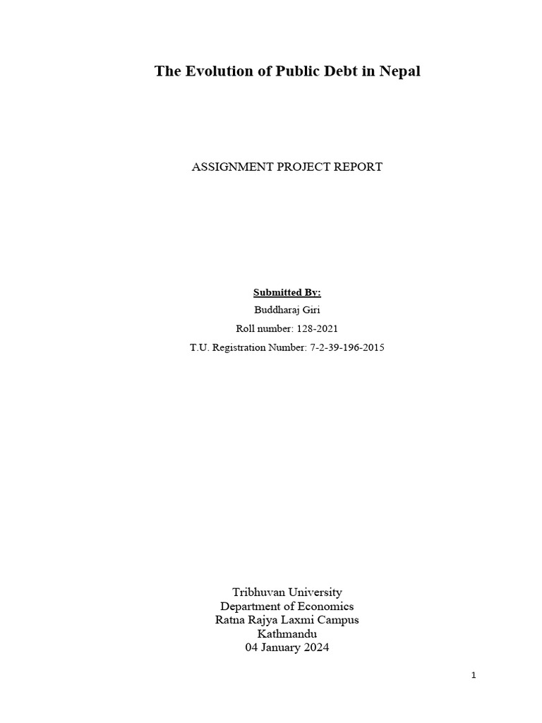 Public Debt Trends in Nepal Analysis | PDF | Government Budget Balance ...