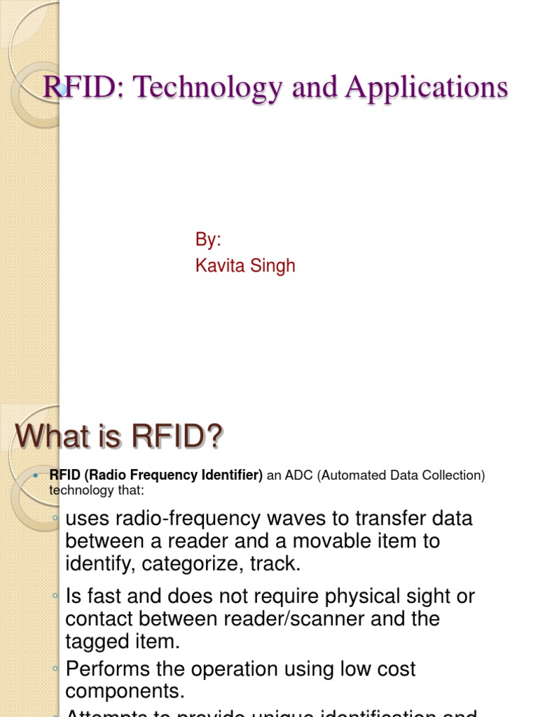 Rfid | PDF