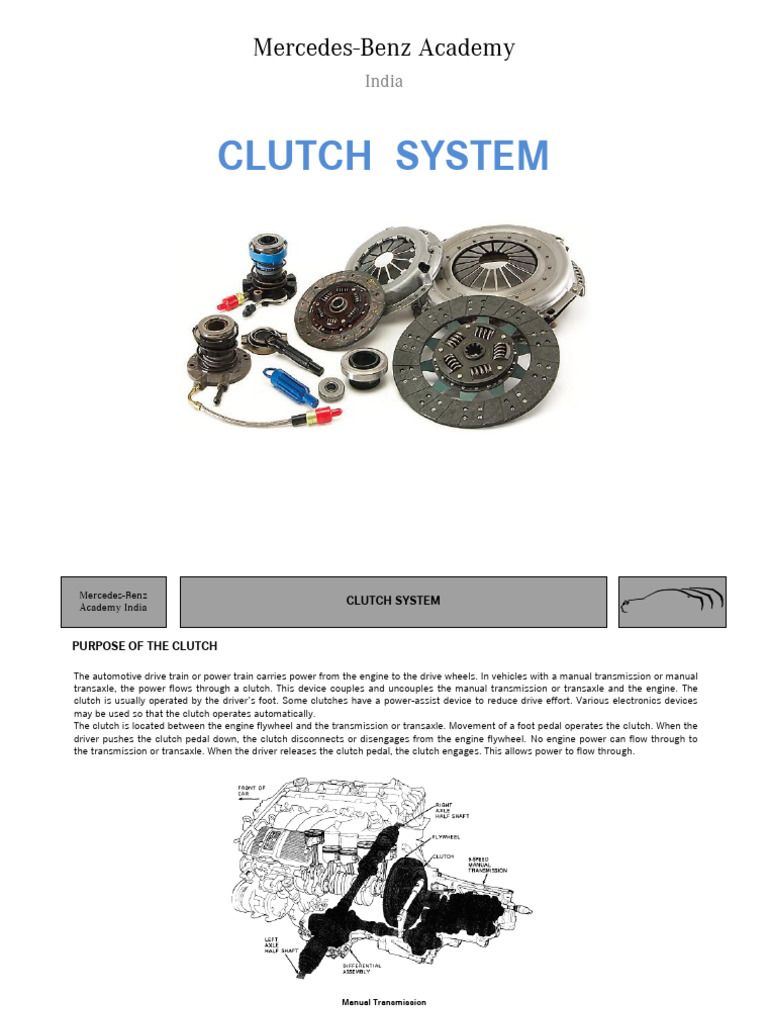 Clutch Note | Download Free PDF | Clutch | Manual Transmission