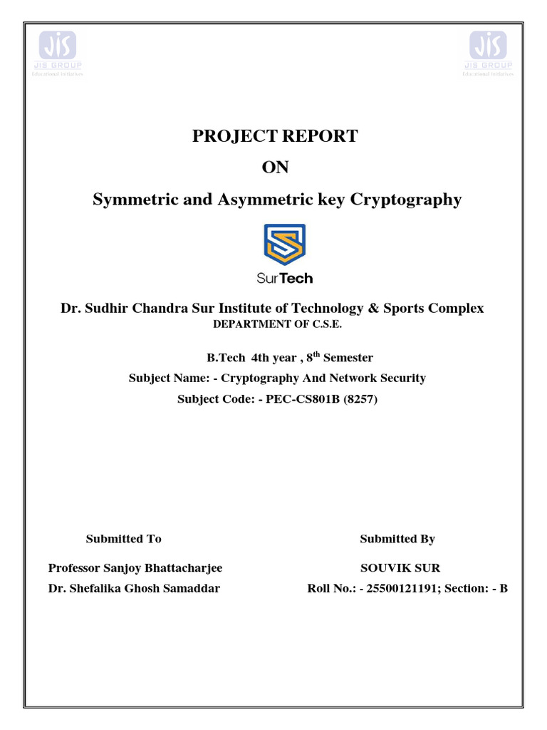 Symmetric vs Asymmetric Cryptography | PDF | Key (Cryptography ...