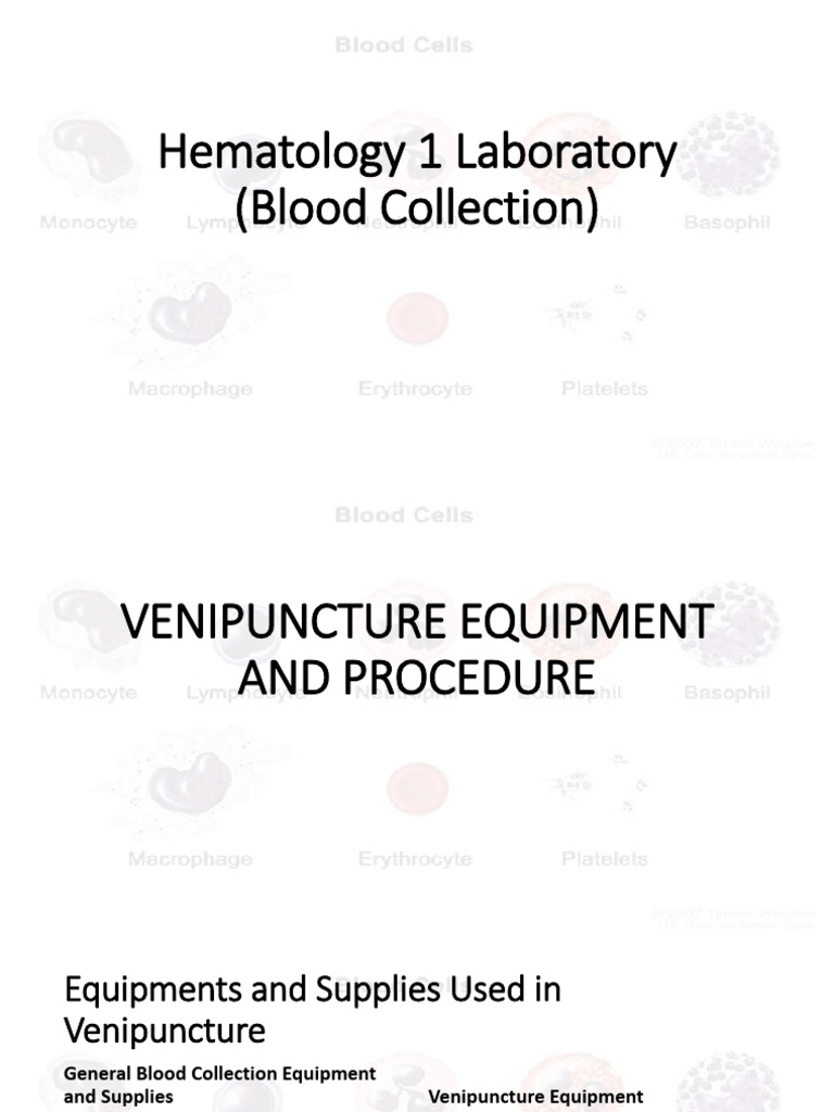 Hematology 1 Lab - The Blood Collection | PDF | Clinical Medicine ...