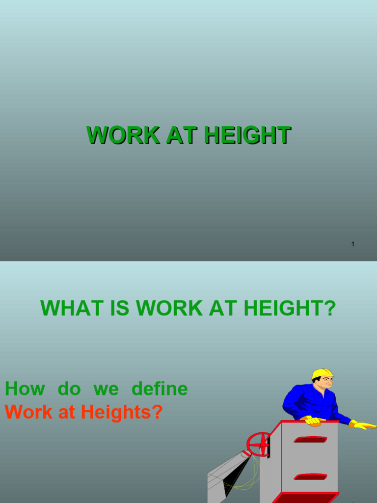 Work at Height Safety Guidelines | PDF | Scaffolding | Ladder