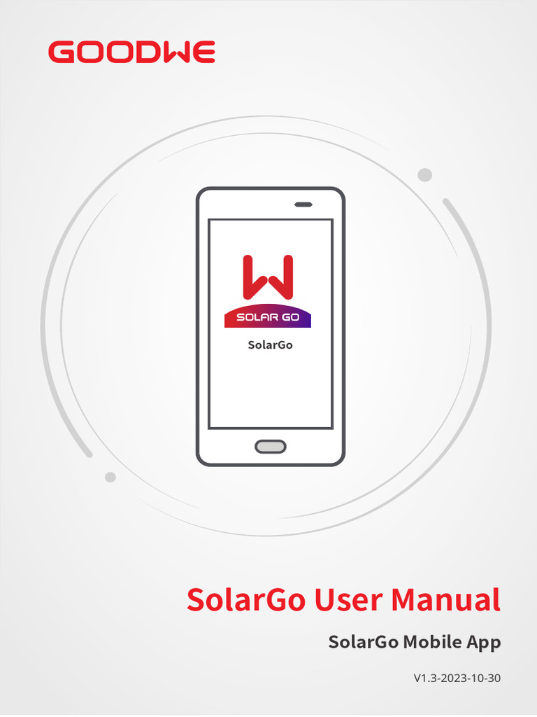 GW - SolarGo - User Manual-EN | PDF | Mobile App | Power Inverter