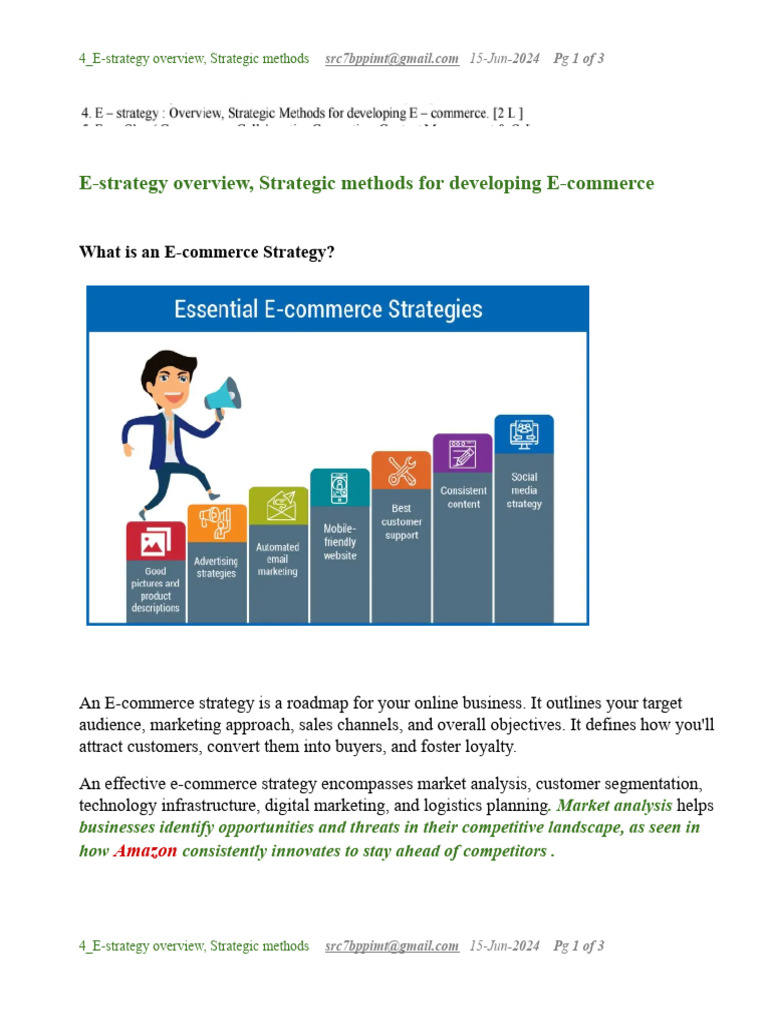 E-commerce Strategy and Methods Guide | PDF | E Commerce | Marketing