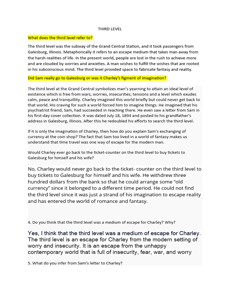 Third level pdf