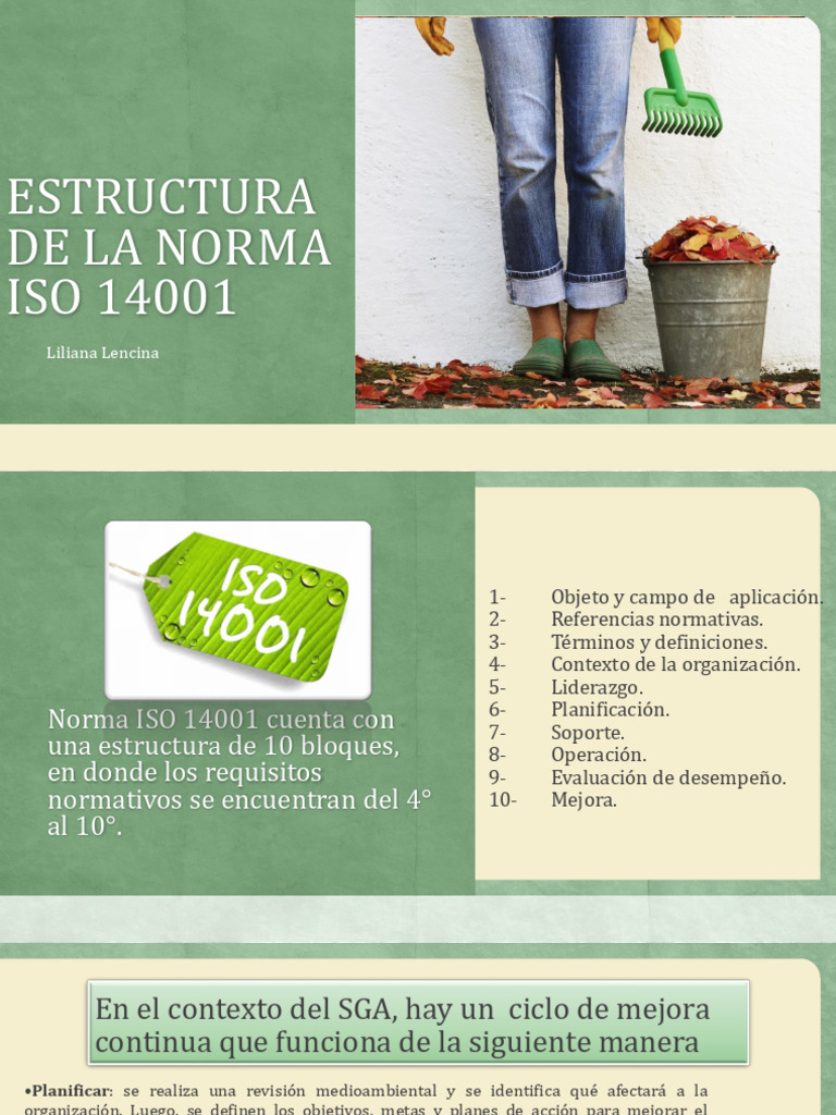 Estructura de La Norma Iso 14001 | PDF | Entorno natural | Evaluación ...