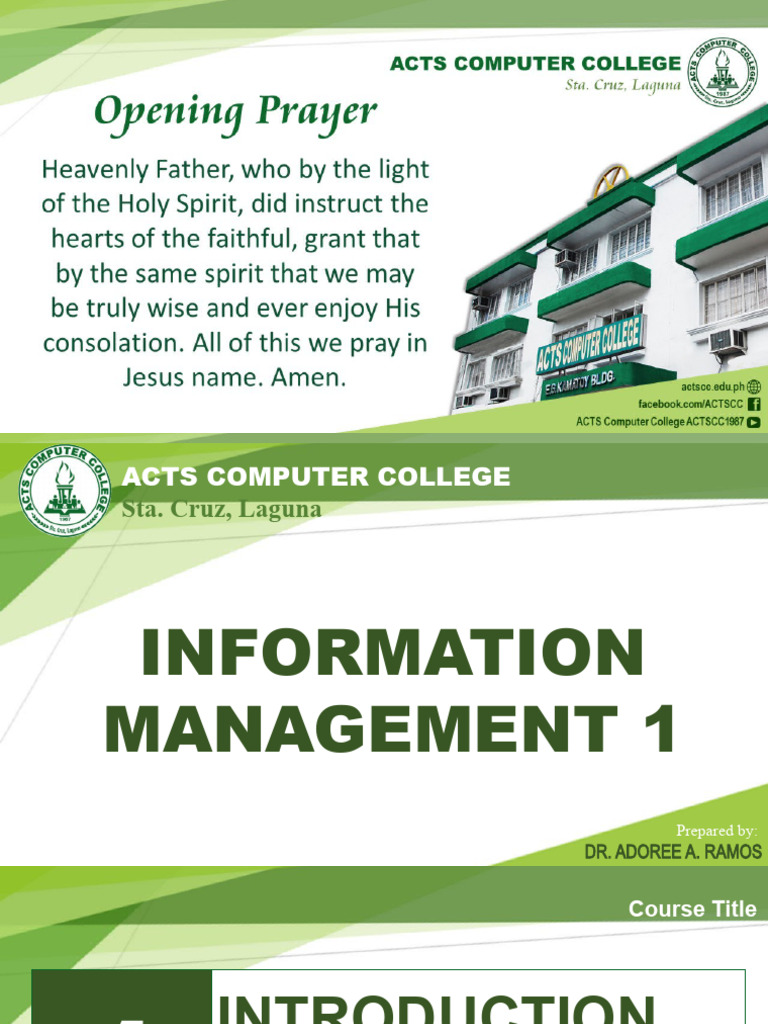 Information Management Overview Guide | PDF | Software Development ...