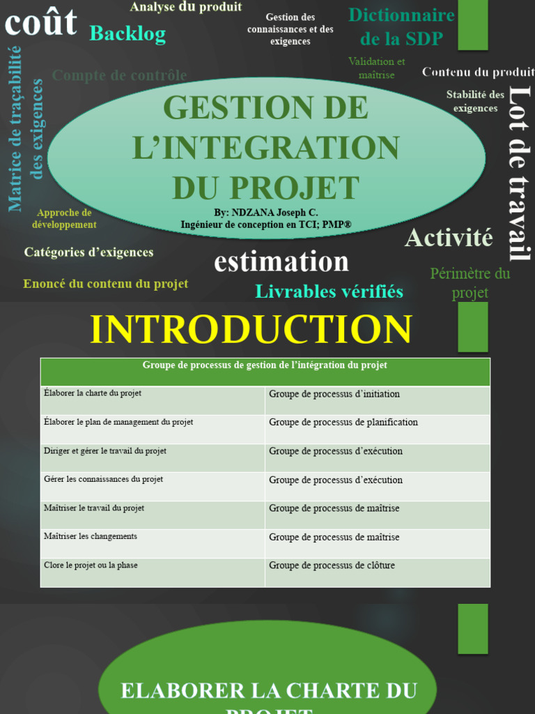 Management de L'intégration Du Projet | PDF | Gestion de projet ...
