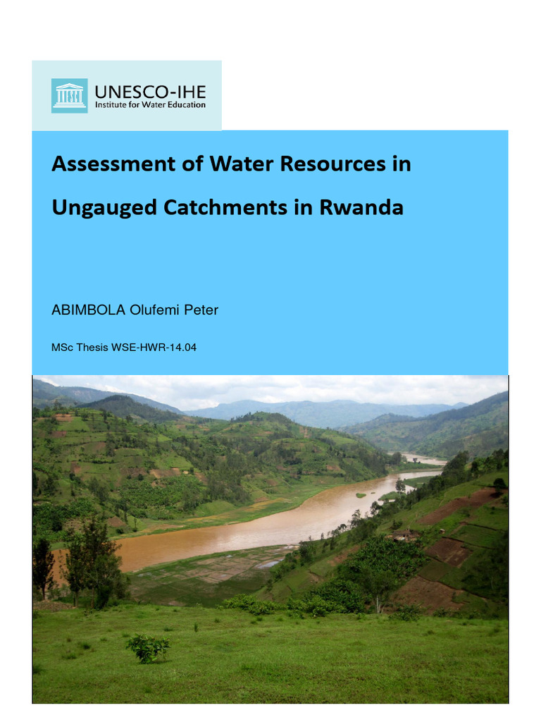 Masters2 90944 | PDF | Discharge (Hydrology) | Drainage Basin