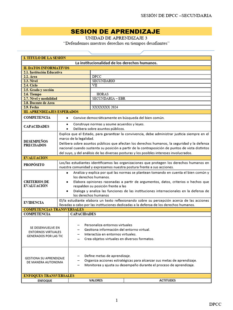 Institucionalidad de los Derechos Humanos | PDF | Aprendizaje ...
