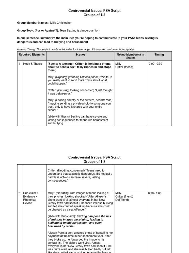Teen Sexting: Risks and Consequences | PDF | Intimate Relationships ...